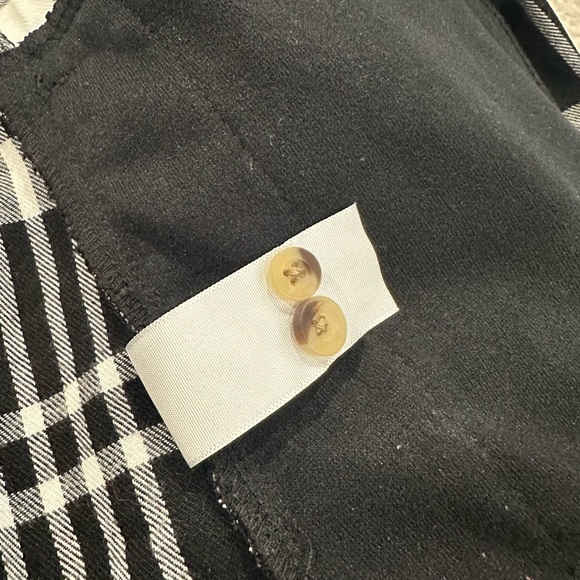 Jachs Girlfriend Flannel Button Front Shirt Size S Black and White - Picture 11 of 12